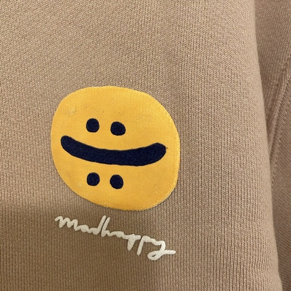 Madhappy Exclusive Beige Tan Sweatshirt Size Small - Picture 2 of 3